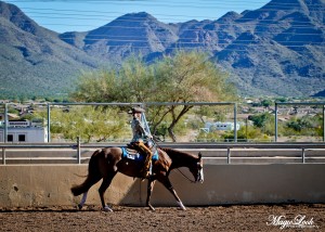 An exhibitor taking advantage of a beautiful outdoor show pen at WestWorld. Image courtesy of Magic Look Photography. 