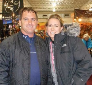 Cole and Liz Baker at the 2013 Quarter Horse Congress. Photo courtesy of Gordon Downey.