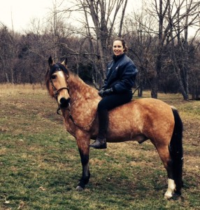 Marci Voorhees and her real life equine companion.