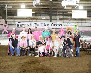 2013 "Ladies Showmanship" class. Photo courtesy of Mark Harrell Horse Shows.