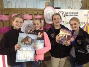 Ellexxah and fellow competitors enjoy time spent out of the show pen at the March To The Arch. Photo courtesy of Gordon Downey.