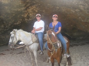 On the beach in Aruba!