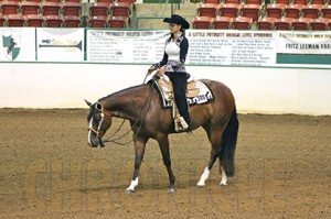 Dawn Baker at the 2013 Little Futurity.
