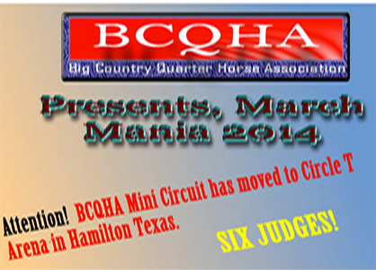 BCQHA’s March Mania Show Debuts in New Location Tomorrow
