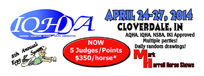 Now Five Judges For 2014 Indiana Youth QH Show