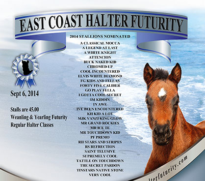East Coast Halter Futurity Will Celebrate Inaugural Show in 2014