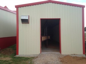 The completed safe room. Photo courtesy of Mary Ellen Hickman.