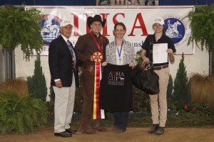 AQHA High Point Reserve champion Austin Griffith presentation. Photo Credit: Al Cook Photography