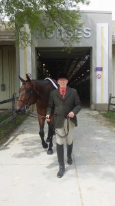 Rusty Carlson and his horse Bound To Be Blazin before Select HUS.