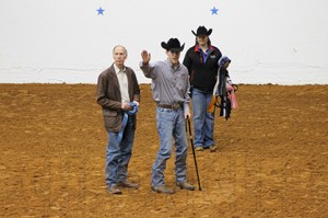 Banks and his father George Ready presenting awards at the 2013 APHA World Show. 