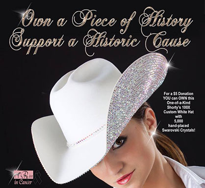 Have You Bought a Raffle Ticket For the 100X Shorty’s Hat With 5,000 Swarovski Crystals?!