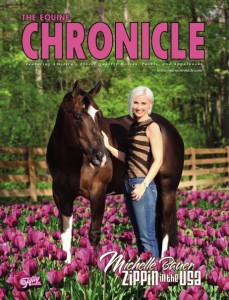 Sam and Michelle Bauer appear on the cover of The Equine Chronicle.