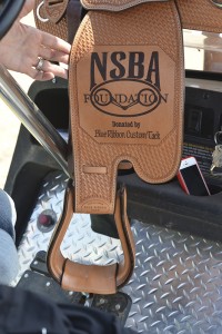 1st Place - Custom Blue Ribbon Work Saddle! Photo courtesy of NSBA