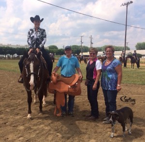 3-Year-Old Non-Pro Limited winner Jessica Olson and Sleepin In Paradise. Photo provided by Courtesy Promotions. 