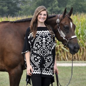 Lindsay Brush just graduated from Gahanna Lincoln High School and will be attending The Ohio State University in the fall. She rides under the guidance of Piper Performance Horses and she is a member of Team USA for the Youth World Cup this year. She is pictured with her horse MWS MakeMineADouble. Photo Credit: Laura Tyler.