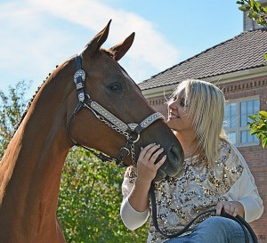 Hannah Means and I'm All About Blue and Design By Art are under the guidance of Chris Gray Performance Horses. Hannah graduated this week from Brookville Area High School and will attend Clarion University. Photo courtesy of Ali Grusha.