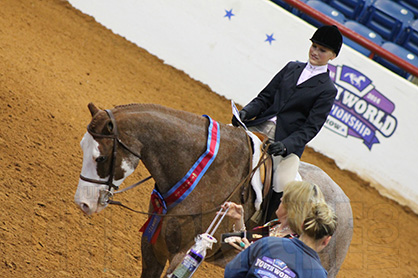 Anastasiya Potts and What R U Lookin At Win First AjPHA World Title in Novice Youth Equitation 14-18