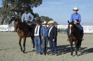 Gabe Davide, Guy Thomas, Kris Lowenthal, Frank Constantini & Stephen Pellett during the Trading Reins event. ©Alden Corrigan