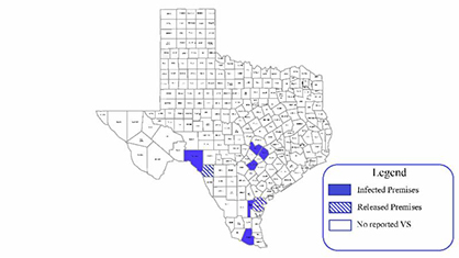 14 New Cases of Vesicular Stomatitis in Texas, Total of 35 Confirmed