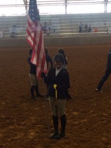 Team USA's Carli Pitts takes the Bronze medal in Hunter Under saddle in the morning competition of the Youth World Cup! Photo courtesy of Ali Fratessa.