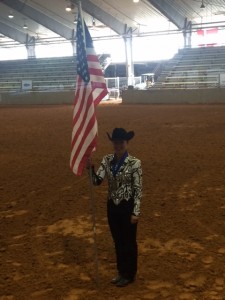 Team USA's Grayson Stroud wins the Gold in Showmanship July 12th at the Youth World Cup. Photo courtesy of Ali Fratessa.