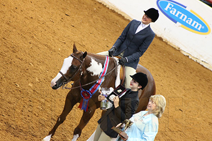 UPDATE: AjPHA Novice Youth Hunter Under Saddle World Champions Are Amanda Nelson and Kimmy Shidler