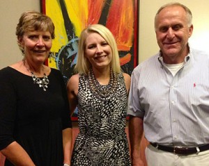 Rhonda and Larry Spratto with Andrea Foss at last night's NSBA Awards banquet. Photo courtesy of Andrea Foss. 