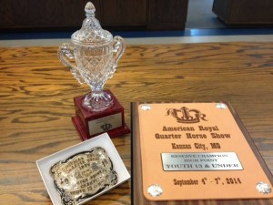Look at that trophy! Photo courtesy of Mark Harrell Horse Shows.