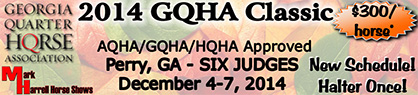 Six Judges on Schedule For 2014 GQHA Classic, Dec. 4-7 in Perry