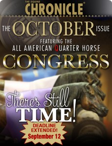 october issue deadline