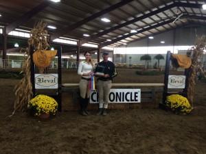 NQHL Medal Finals High Point Youth Amanda Myers  her trainer Clay Farrell. she and her horse deep blue skys will be competing again this weekend at the KHJA/AQHA show at Lakeside Arena. This pair is from Punta Gorda, Florida. 