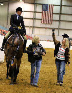 Always blogging! Stay tuned to check out Laurel Champlin and Susan Wilson's blog for The Equine Chronicle from the Quarter Horse Congress.