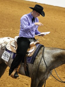 Studying while on horseback is not recommended. EquineChronicle.com photo