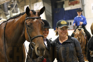 Reserve Congress Champion Courtney Battison with trainer Angie Cannizzaro