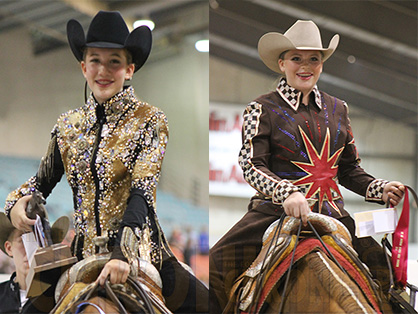 Medows and Anderson Top 11 and Under Western Pleasure at QH Congress