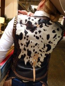 Check out that amazing cowhide vest! Photo courtesy of Gordon Downey.