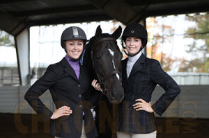 Gretchen and Lindsey Ross with Rudy