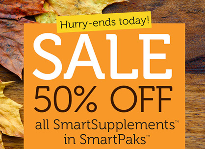 HURRY! 50% Off SmartPak SmartSupplements Sale Ends Today
