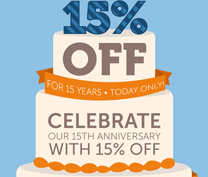 15% Off at SmartPak for 15 Year Anniversary- Today Only!