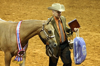 Tim Finkenbinder and Intended Too Win AQHA Weanling Fillies