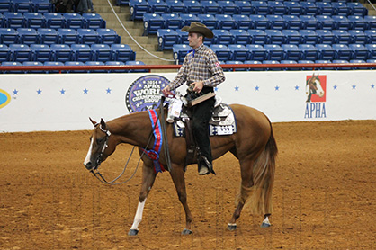 Brad Ost and 2-Year-Old, VS Roll Call, Win APHA Green Western Pleasure