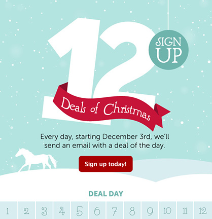 Don’t Miss SmartPak’s 12 Days of Christmas Email Deals!
