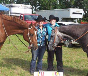 Kathryn showing Opie and Joy showin Sailor in fall 2013. 