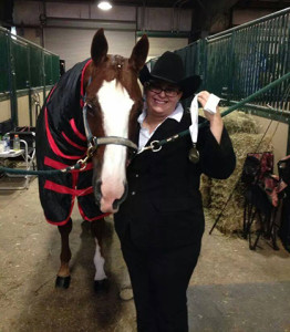 Joy and Knoxville at the Color Breed Congress.