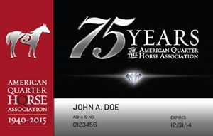 Get Your Commemorative 75th Anniversary AQHA Membership Card