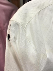 Cramming all of your clothes into one garment bag might not be the best idea; if they are in there for a long time,  holes can develop in your shirts. Photo courtesy Samantha Eckert/Winning Couture.