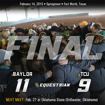 No. 1 Baylor Equestrian Downs No. 2 TCU Equestrian in Close Finish