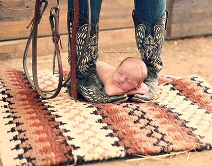 EC Photo of the Day: An Equestrian Twist on a Newborn Photo Shoot
