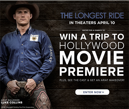 Win Tickets to Hollywood Movie Premiere of The Longest Ride!