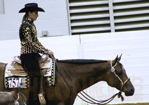 Sharnai Thompson and Rock County Kid at the 2014 Quarter Horse Congress.